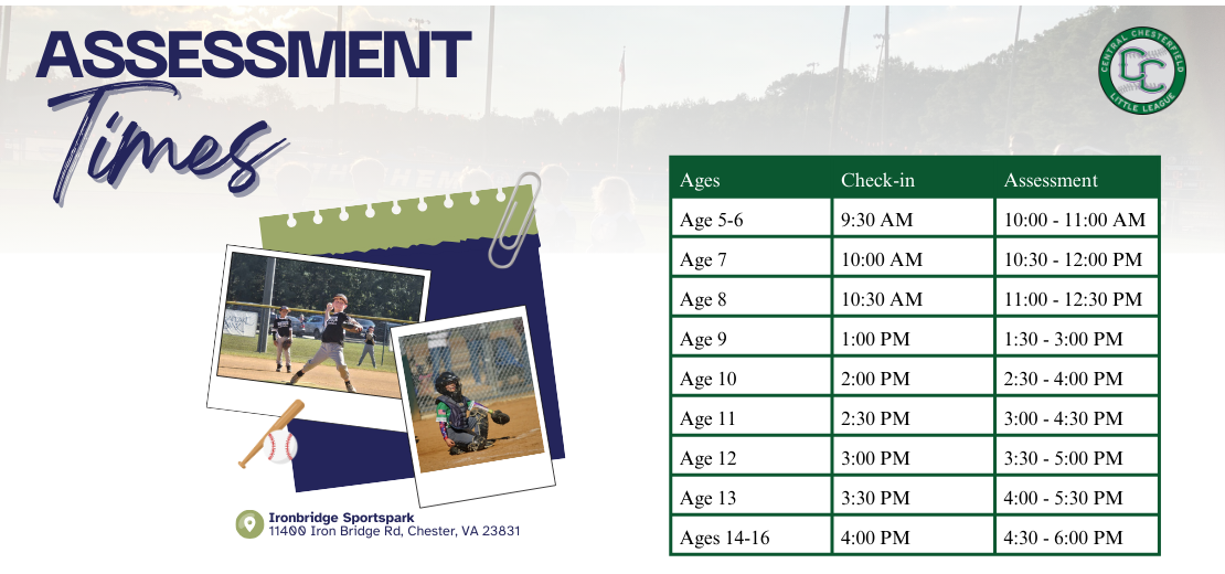 CCLL Player Assessments - February 21 at IBSP