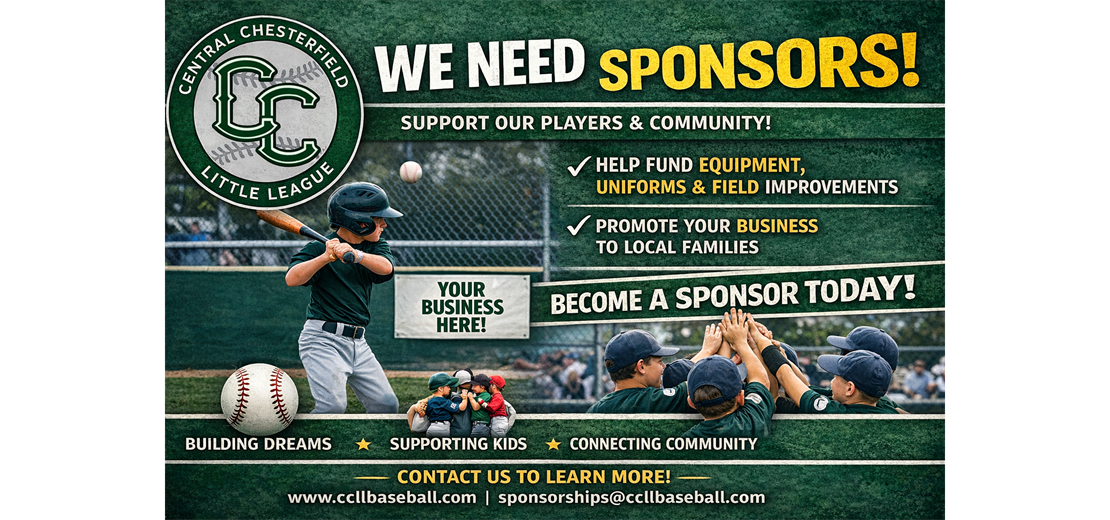 We Need Sponsors - Support Our League