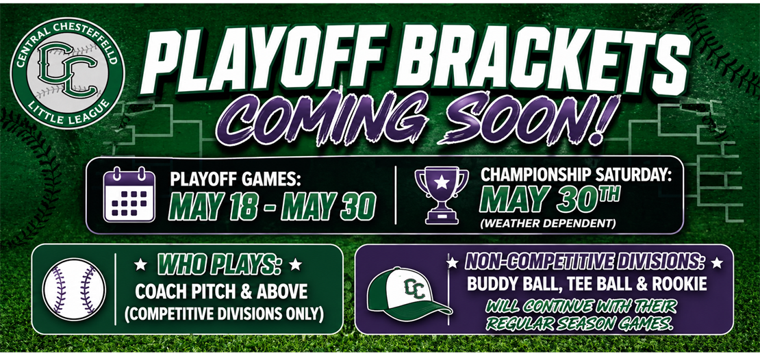 Playoff Brackets Coming Soon